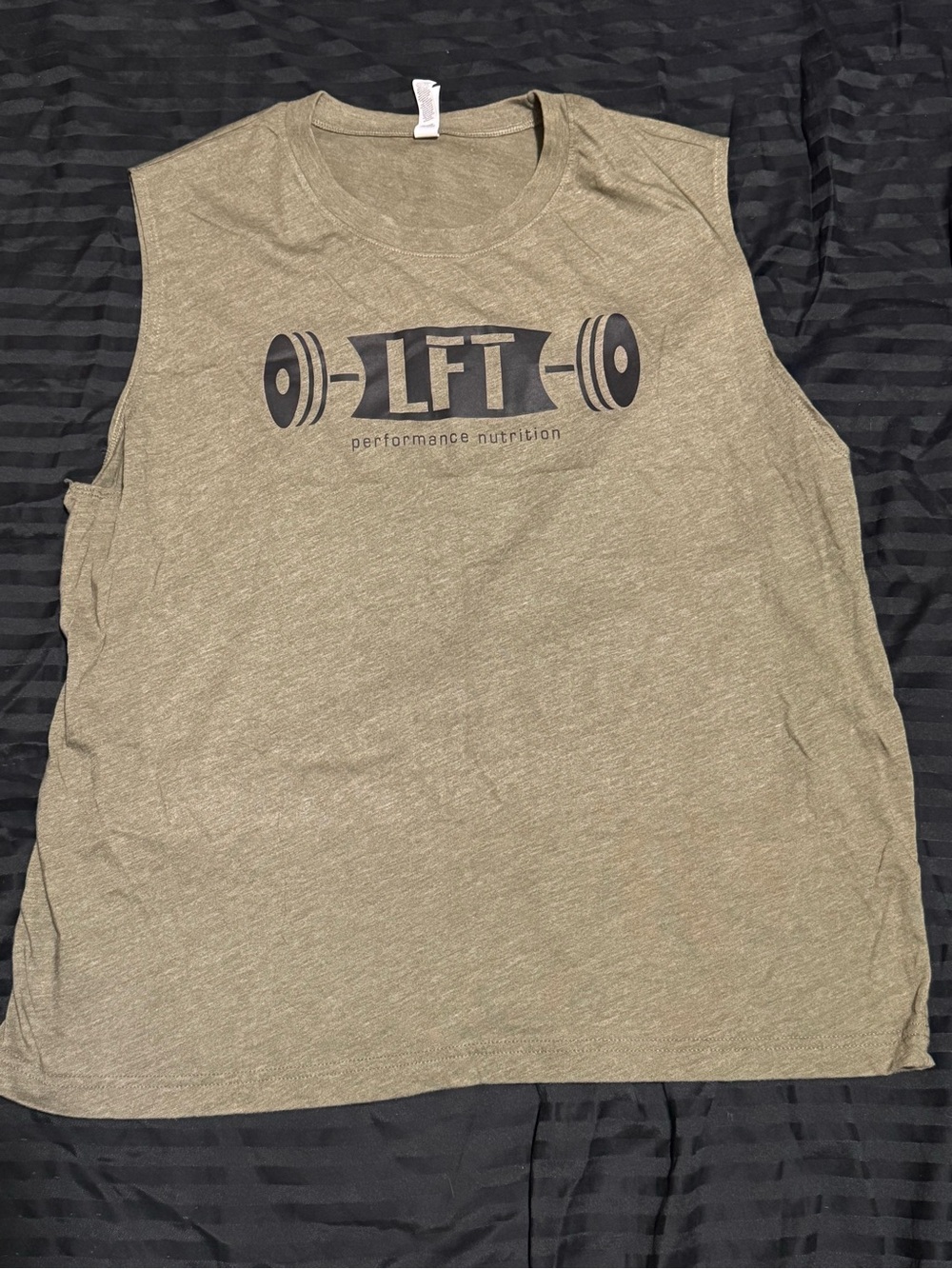 Bella Canvas Olive Green Heather Muscle Tee - XL